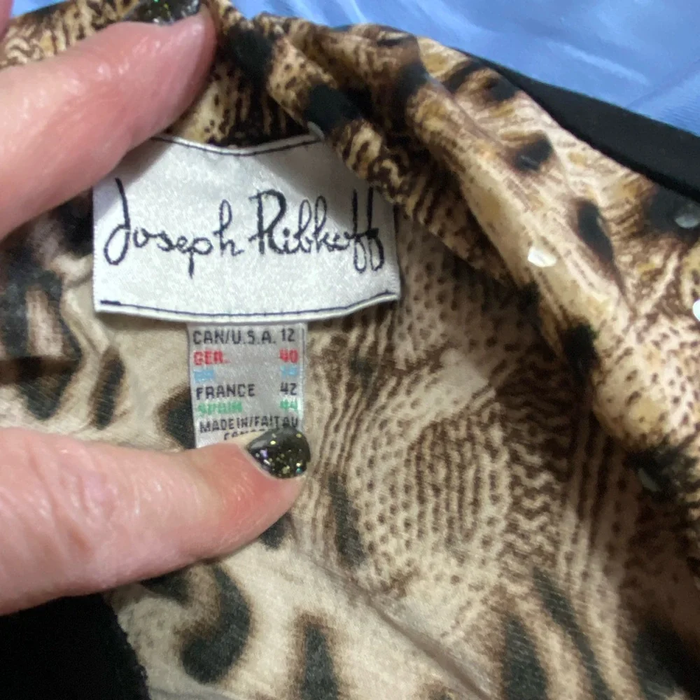 NWT Joseph Ribkoff Cheetah Blouse and Skirt Set, Size‎ 12